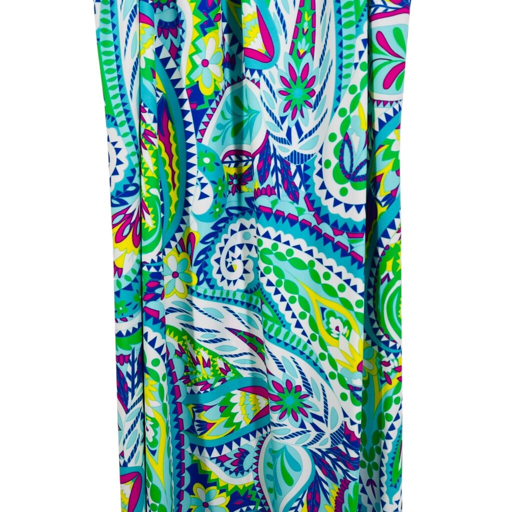 Paisley Print Halter Midi