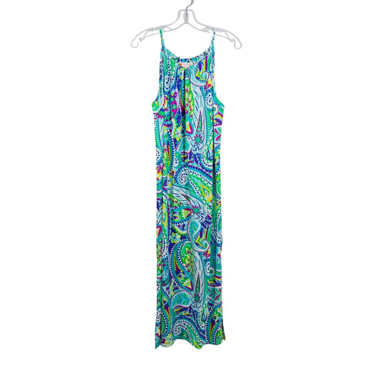 Paisley Print Halter Midi