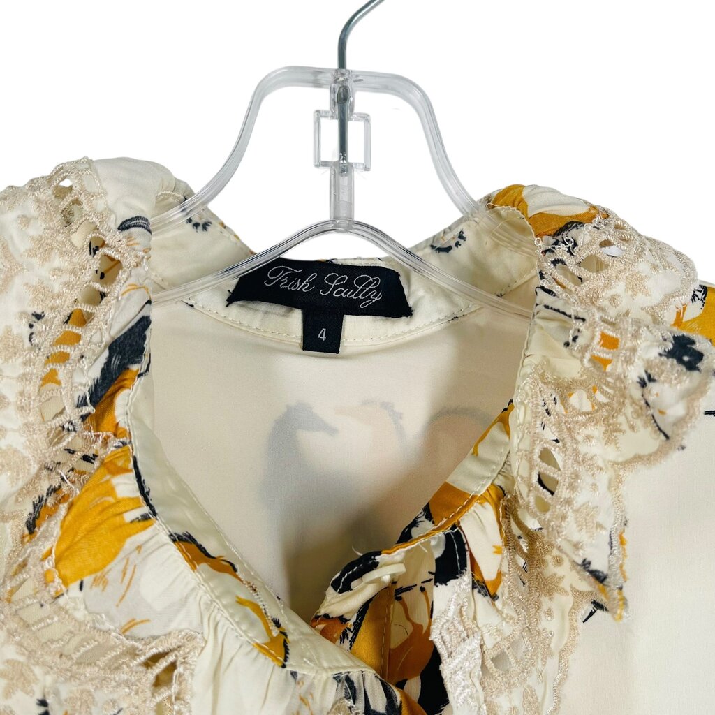 Horse Print Lace Placket