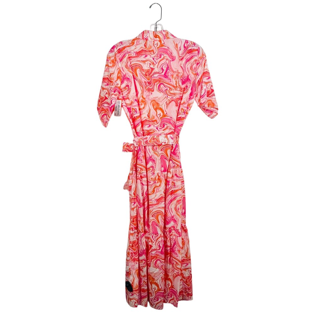 Marble Print Tiered W/Belt