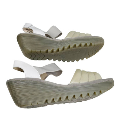 Wedge Lthr/Patent Sandal