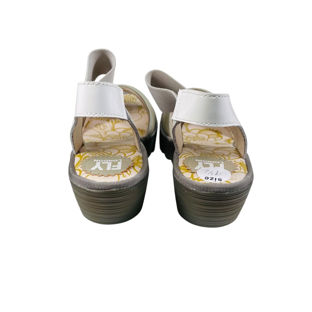 Wedge Lthr/Patent Sandal