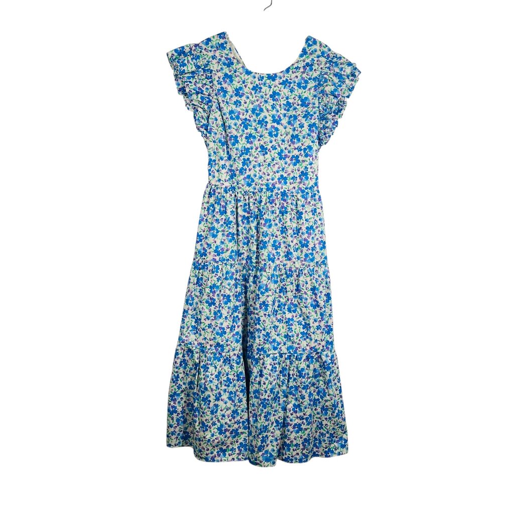 Floral Tiered Cut Out Back