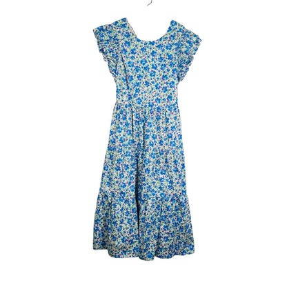 Floral Tiered Cut Out Back
