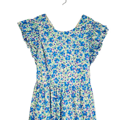 Floral Tiered Cut Out Back