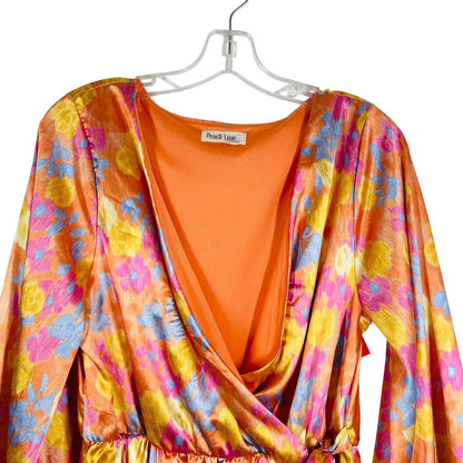 Faux Wrap Print L/S