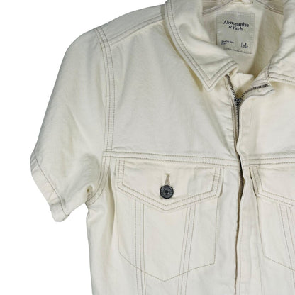 Denim Zip Front