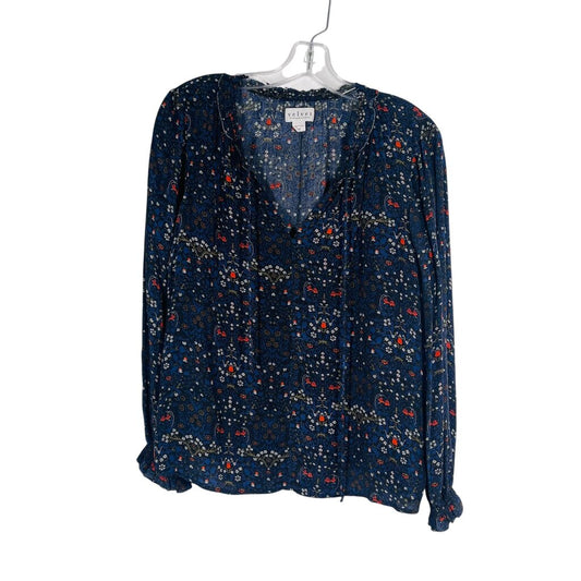Floral Tie Nk L/S