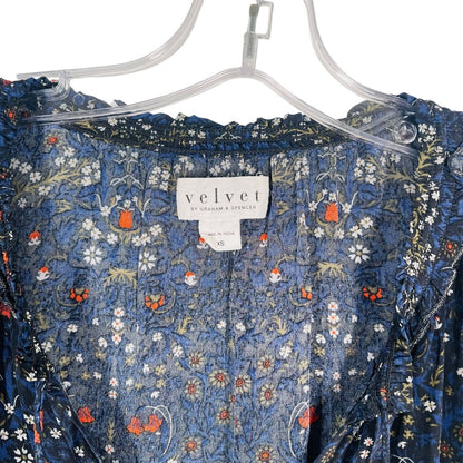 Floral Tie Nk L/S