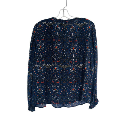 Floral Tie Nk L/S