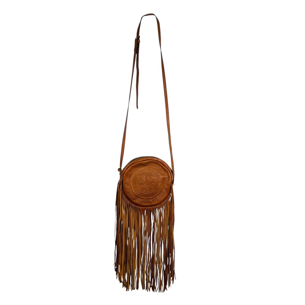 Circle Bag W/Long Fringe