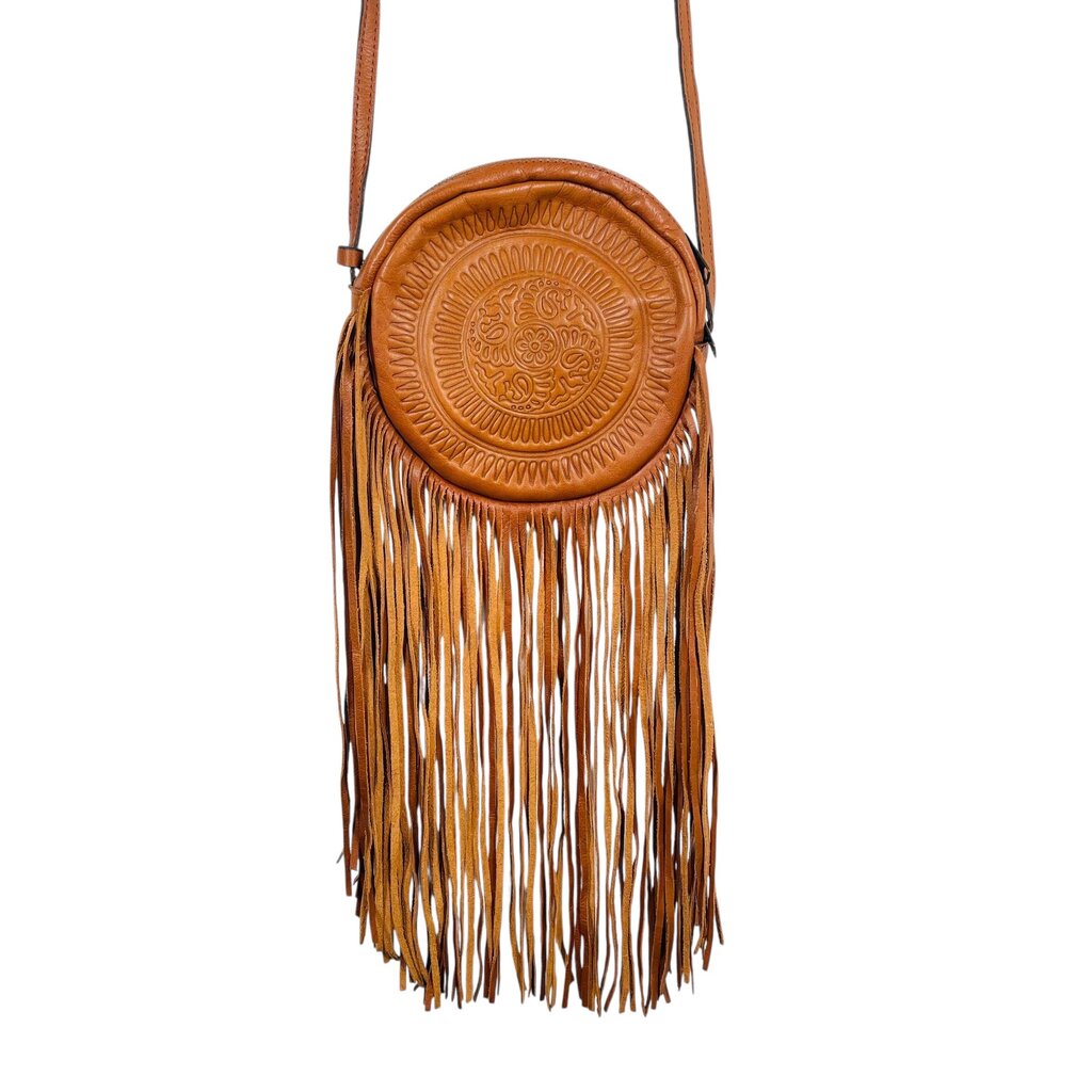 Circle Bag W/Long Fringe
