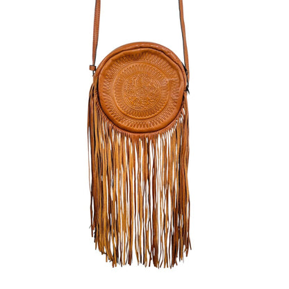 Circle Bag W/Long Fringe