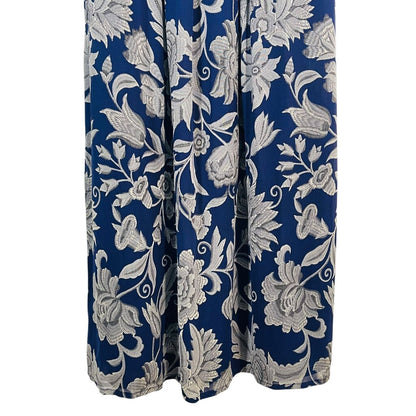 Spag Strp Floral Midi