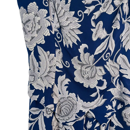 Spag Strp Floral Midi