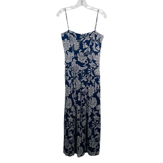 Spag Strp Floral Midi