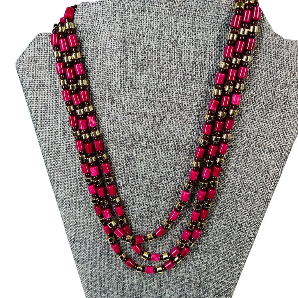 Purp/Gld/Blk 3 Strand
