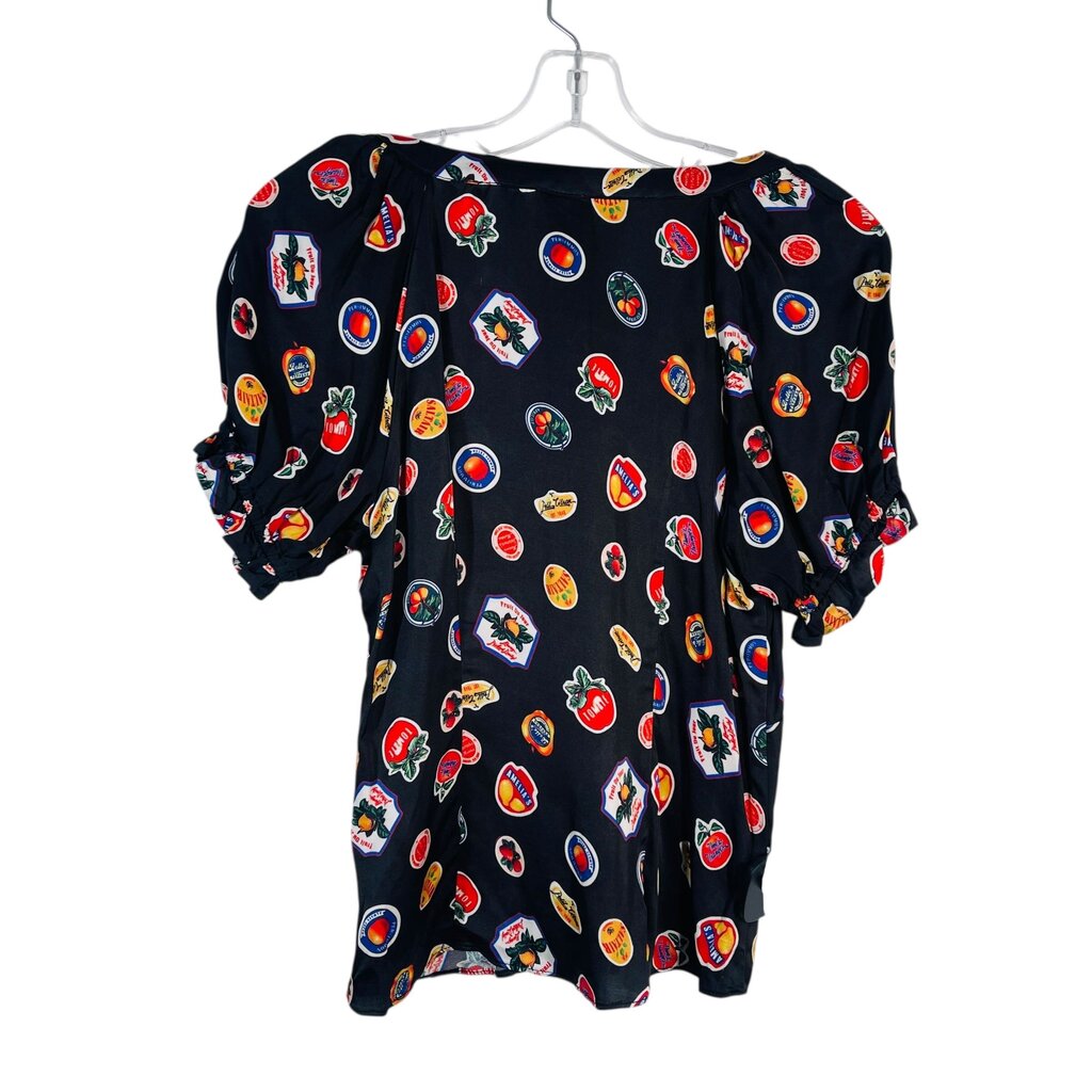 Fruit Print Vnk Puff Slv