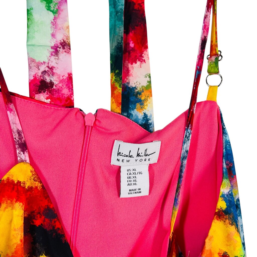Tie Dye Spagetti Strp W/Belt Long