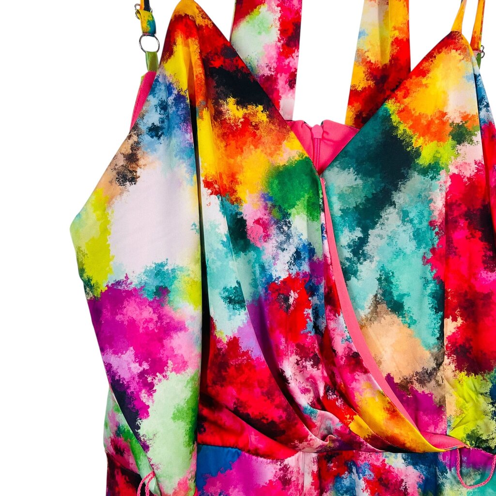 Tie Dye Spagetti Strp W/Belt Long