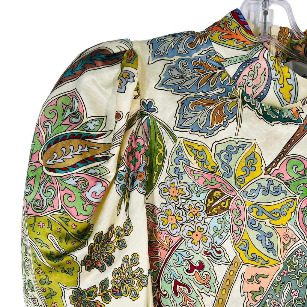 Paisley Hi Nk L/S Midi
