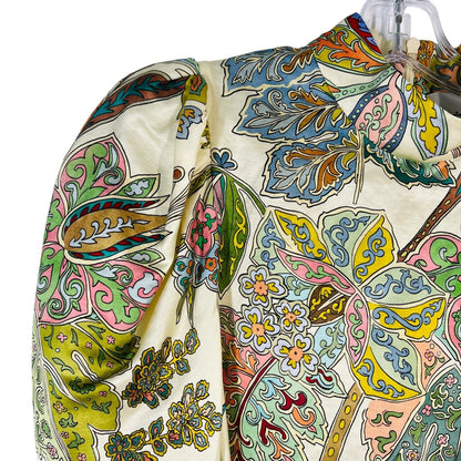 Paisley Hi Nk L/S Midi