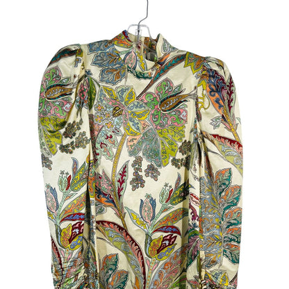 Paisley Hi Nk L/S Midi