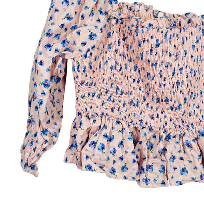 Floral Smocked W/Ruffles
