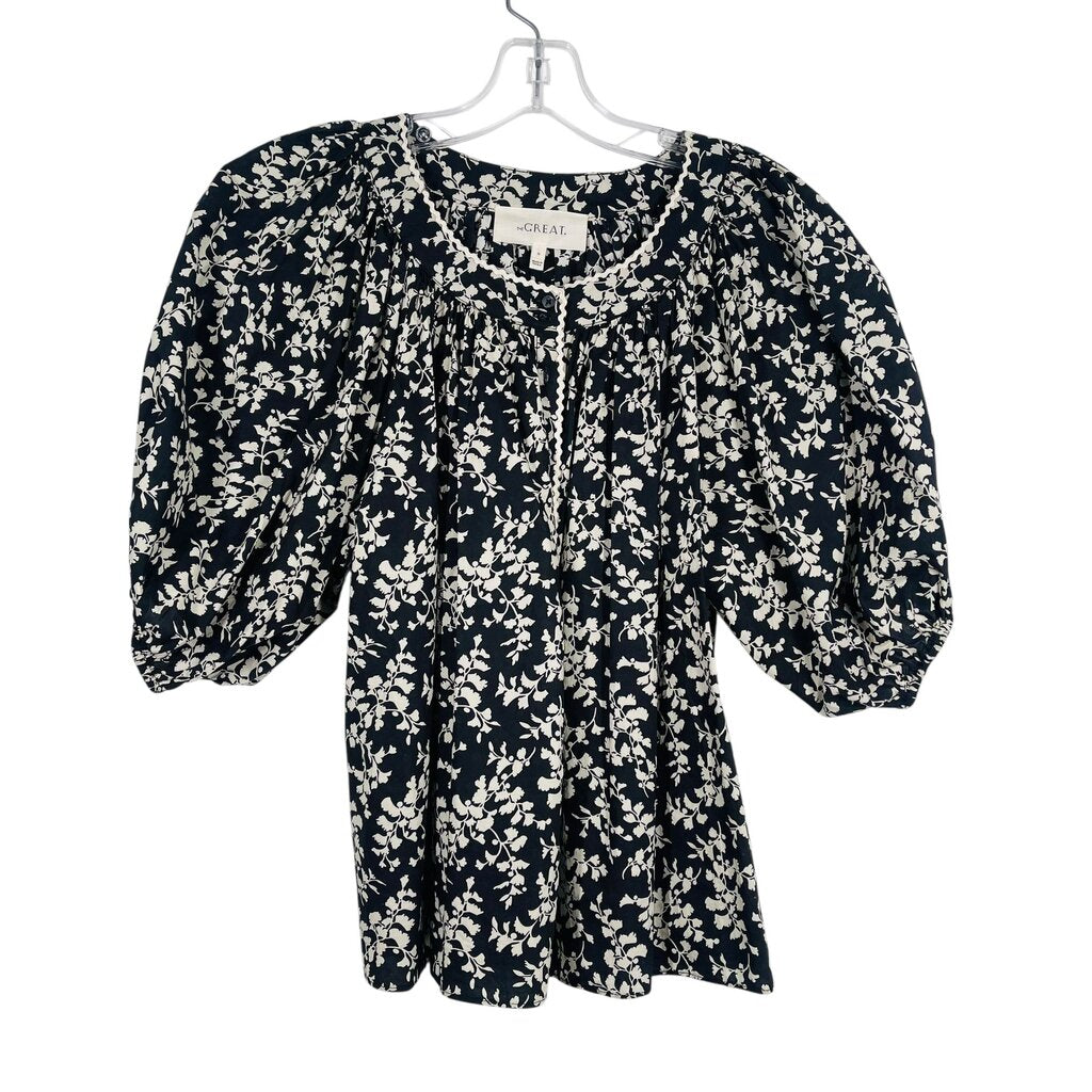 Floral W/Puff Slv
