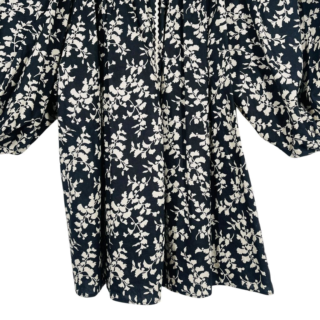 Floral W/Puff Slv