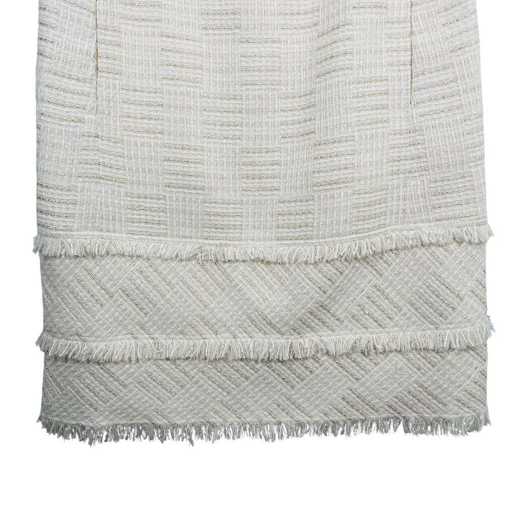 Metallic Tweed W/Fringe