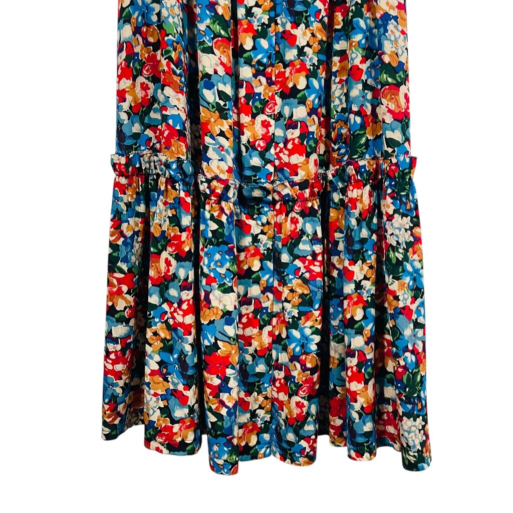 Floral Elastic Waist Tiered