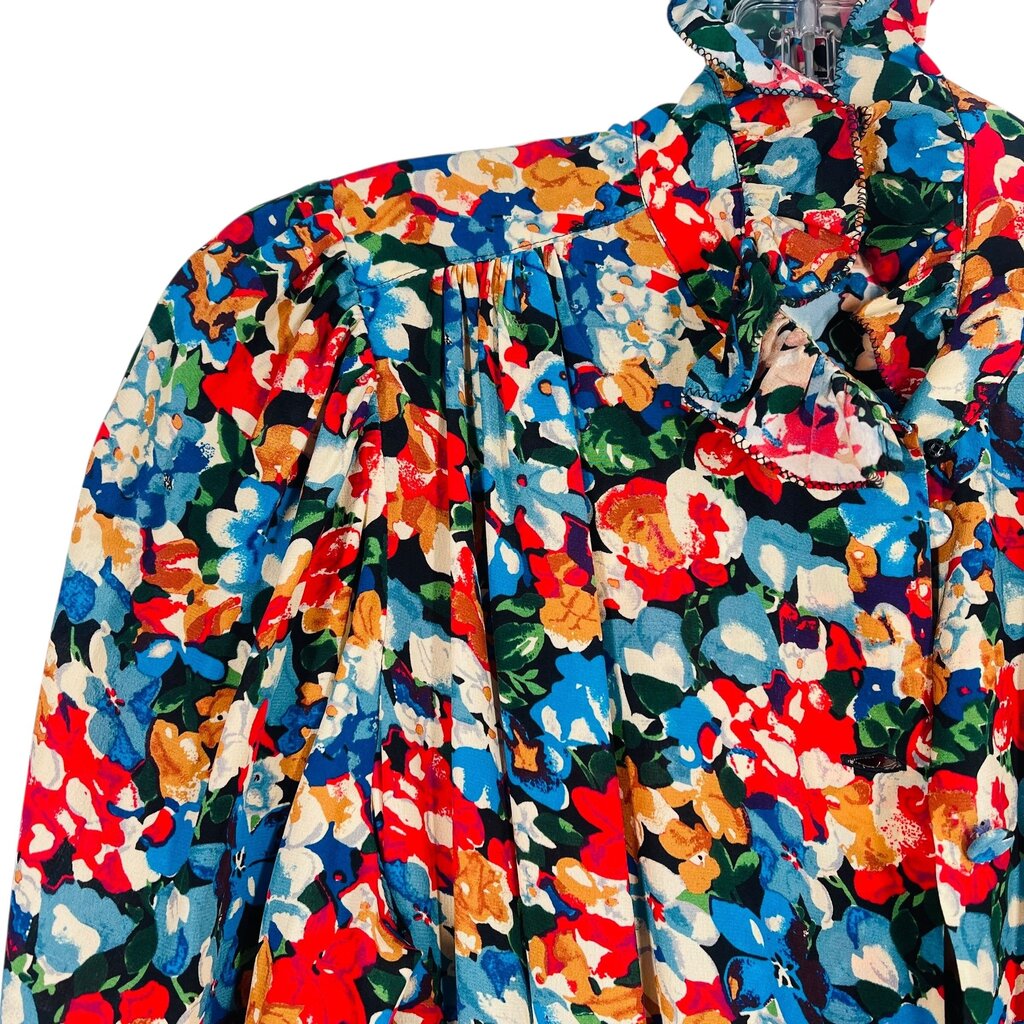 Floral Elastic Waist Tiered