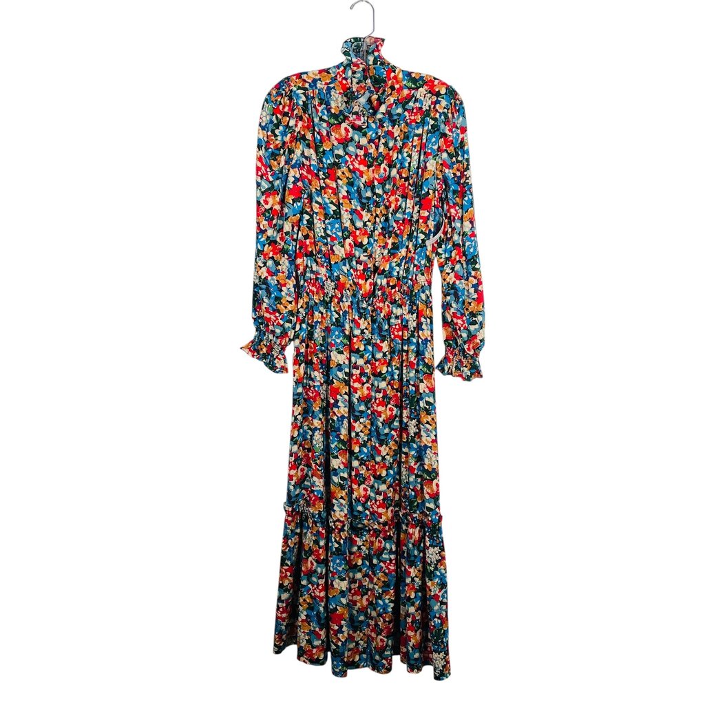Floral Elastic Waist Tiered