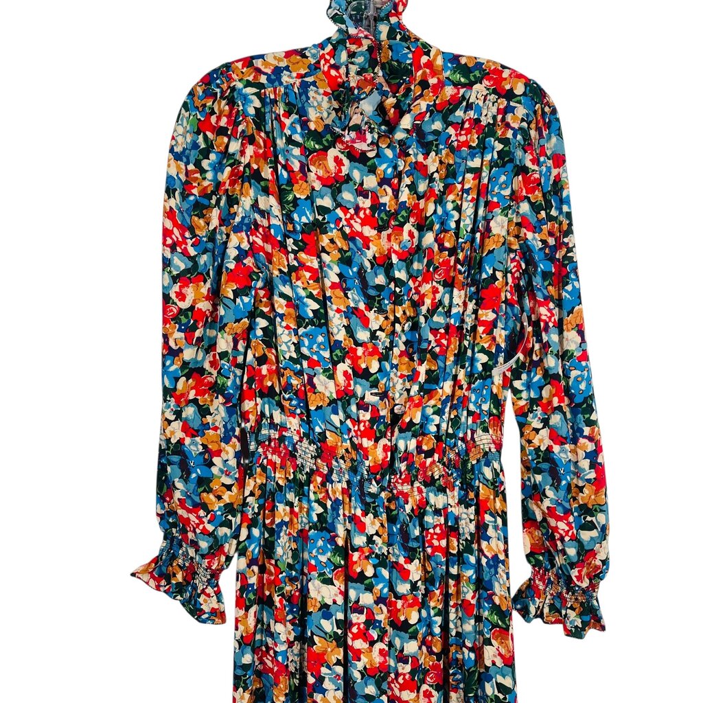 Floral Elastic Waist Tiered