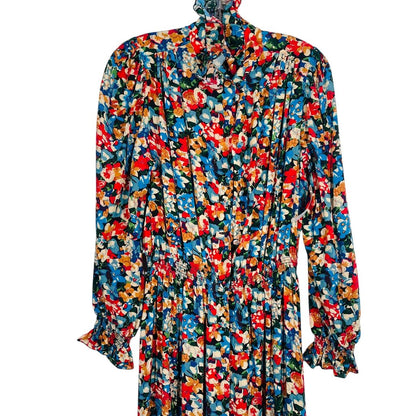 Floral Elastic Waist Tiered