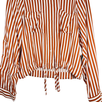 Stripe Drawstring L/S