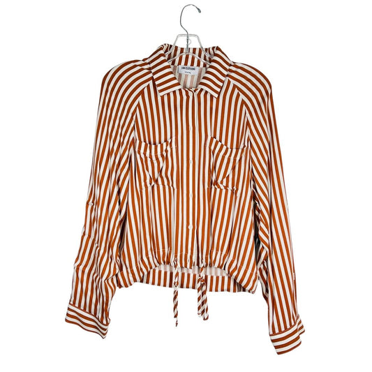Stripe Drawstring L/S