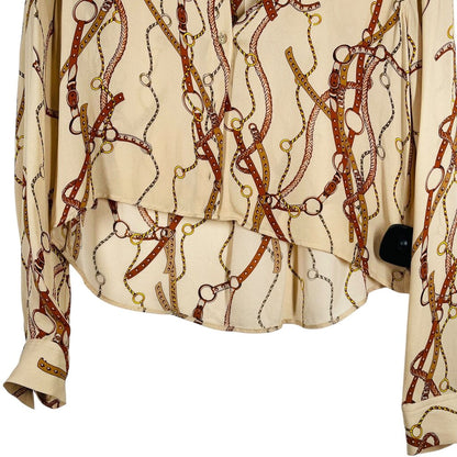 Chain/belt Print Crop
