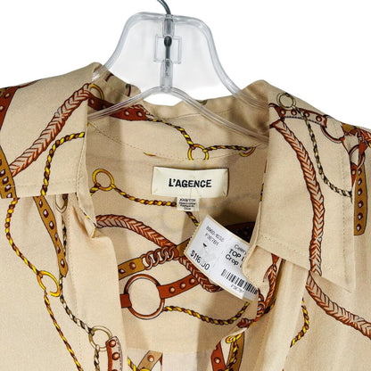 Chain/belt Print Crop