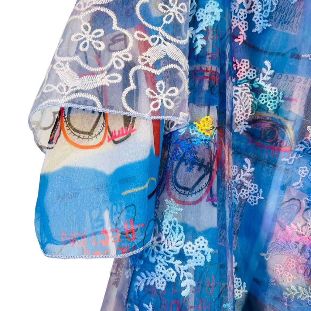 Sheer Embro Floral