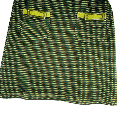 Tweed Print W/Buckles