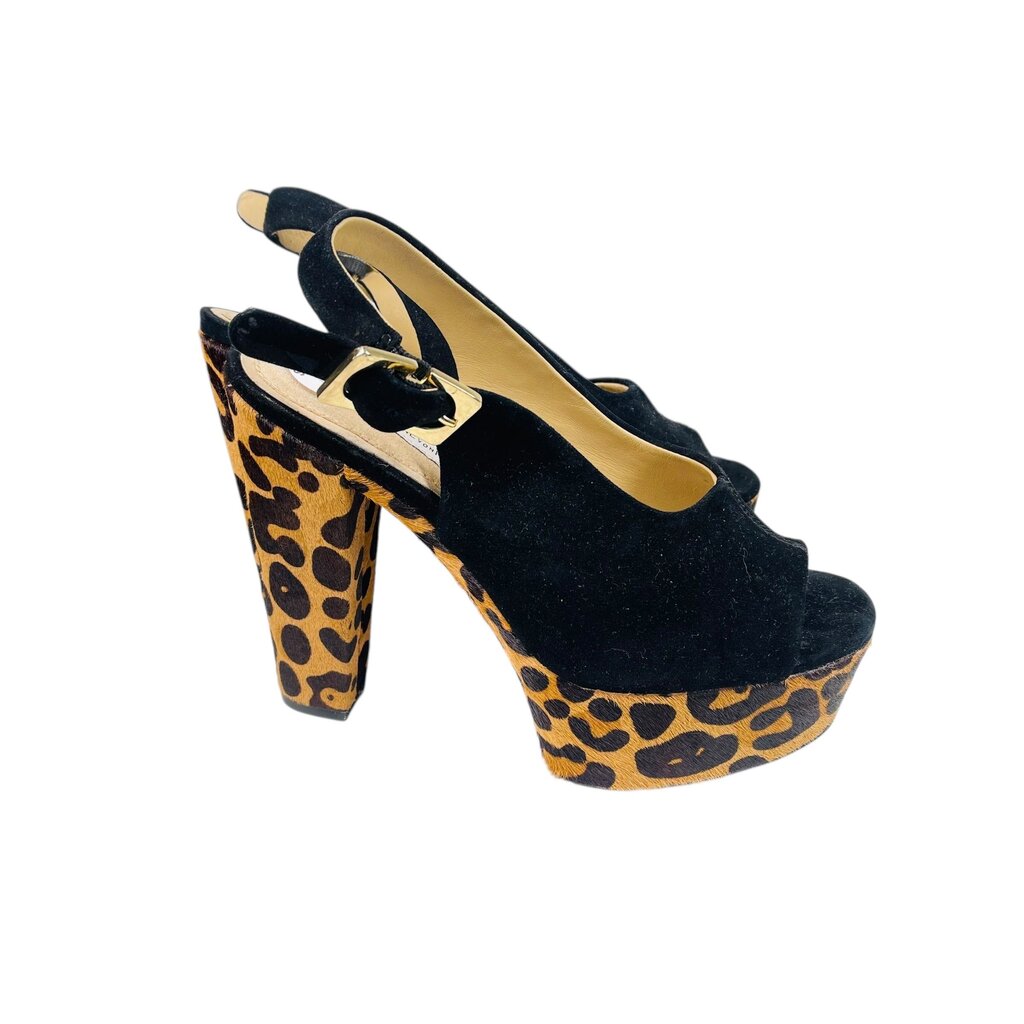 Platform Suede/Animal Hair
