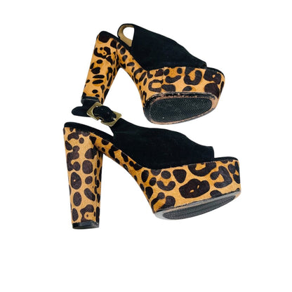 Platform Suede/Animal Hair