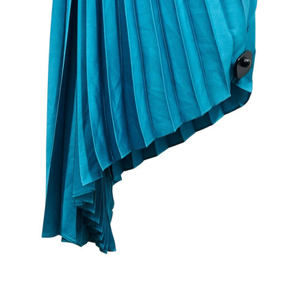 Long Fortuny Pleated 1 Shoulder