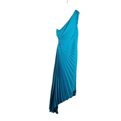 Long Fortuny Pleated 1 Shoulder