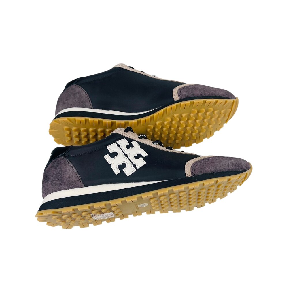 Suede/Nylon Logo Sneakers