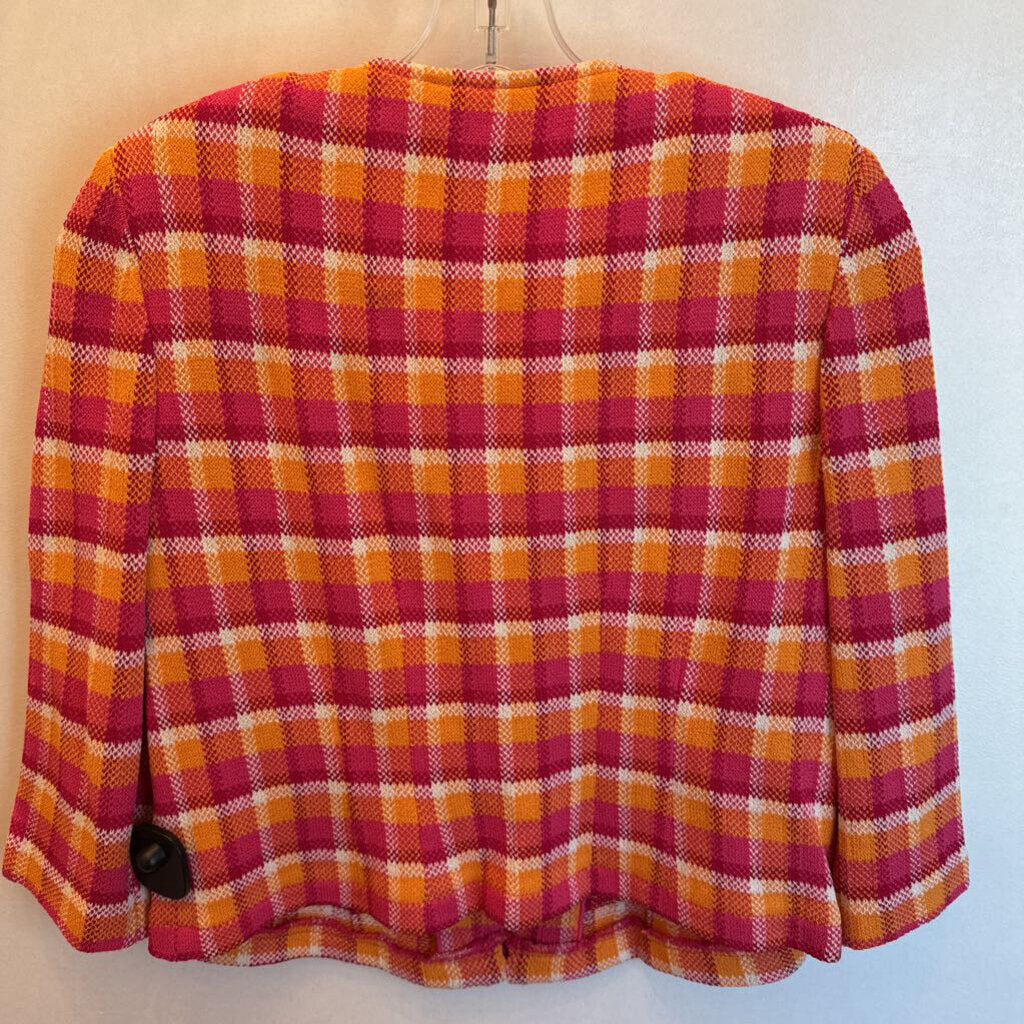 Plaid Zip Front