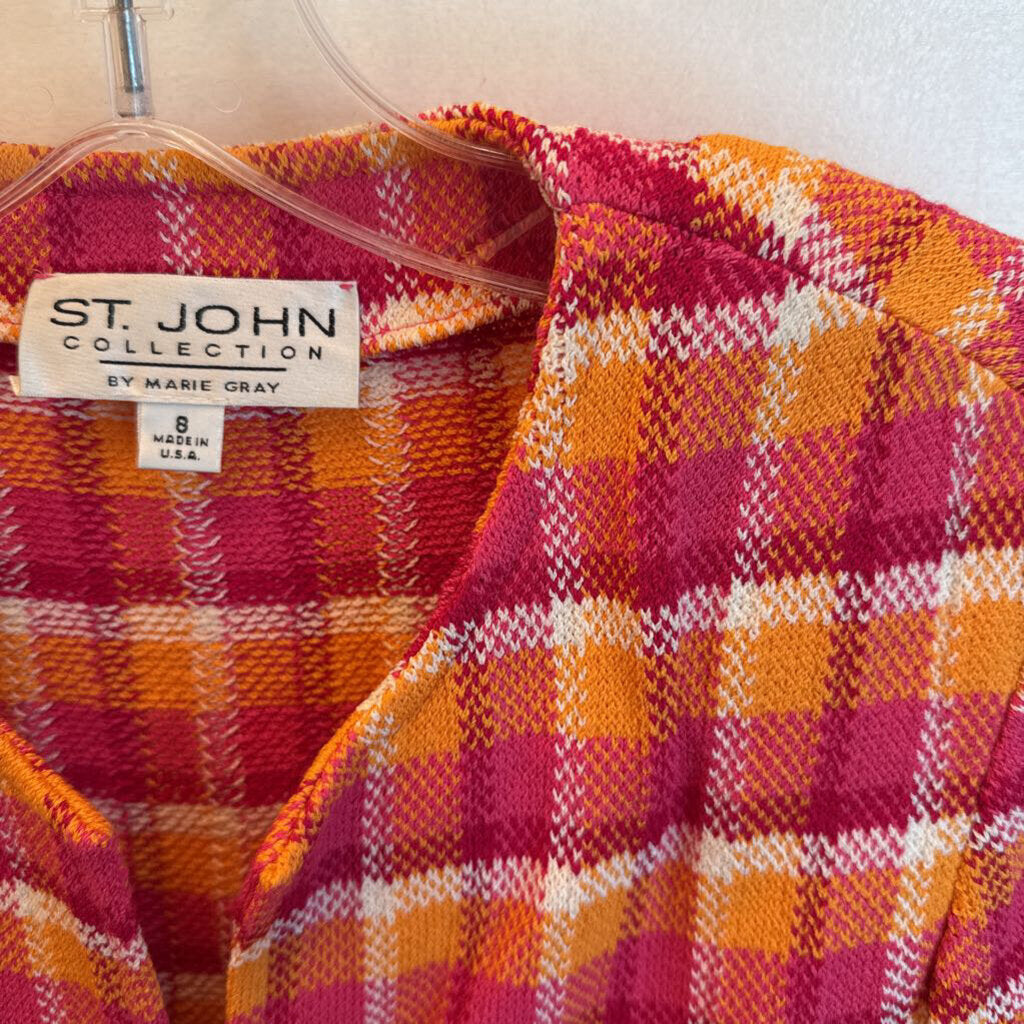 Plaid Zip Front