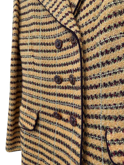 Dbl Brst Stripe Jacket/Skirt